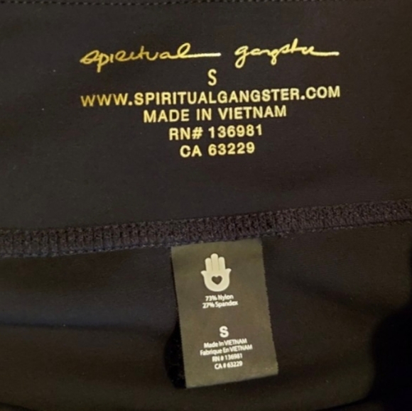 Spiritual Gangster Track Stripe Zip Ankle Compression 7/8 Leggings - Picture 10 of 16